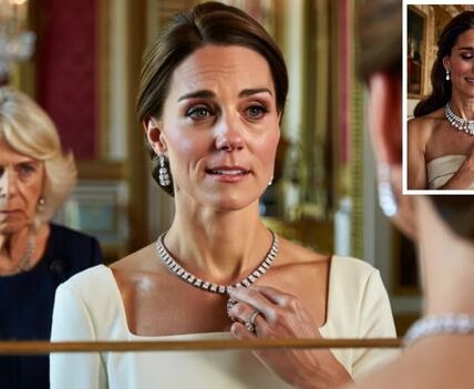 ROYAL BOMBSHELL: A Birthday Gift Fit for a Queen! On her birthday, Princess Catherine was left in tears of joy when she unwrapped a treasure that once belonged to Queen Elizabeth II herself — the historic diamond coronation necklace and matching earrings.  The late Queen, known for her careful foresight, had personally chosen to pass this priceless heirloom to Catherine — a gesture many insiders say was her way of declaring: “You are the future of the monarchy.” But while Catherine was deeply moved, not everyone in Buckingham Palace was celebrating. Palace whispers claim Queen Camilla was furious, left seething with jealousy as Catherine proudly inherited jewels that symbolize not just beauty, but power, legacy, and destiny