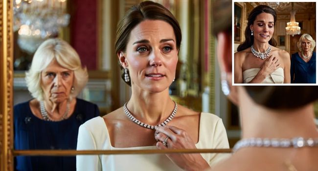 ROYAL BOMBSHELL: A Birthday Gift Fit for a Queen! On her birthday, Princess Catherine was left in tears of joy when she unwrapped a treasure that once belonged to Queen Elizabeth II herself — the historic diamond coronation necklace and matching earrings.  The late Queen, known for her careful foresight, had personally chosen to pass this priceless heirloom to Catherine — a gesture many insiders say was her way of declaring: “You are the future of the monarchy.” But while Catherine was deeply moved, not everyone in Buckingham Palace was celebrating. Palace whispers claim Queen Camilla was furious, left seething with jealousy as Catherine proudly inherited jewels that symbolize not just beauty, but power, legacy, and destiny