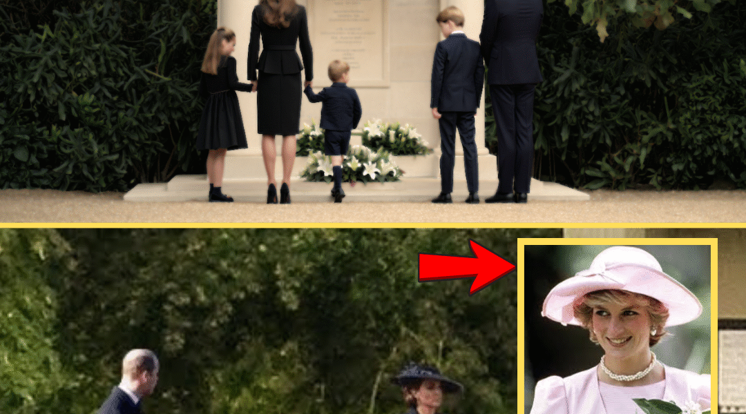 EMOTIONAL VISIT: William and Catherine Bring George, Charlotte, Louis to Granny Diana’s Grave on 28th Anniversary – Heartbreaking Tribute STUNS Millions