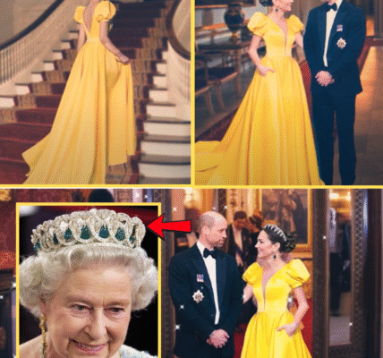 OMG!! Princess Catherine BOLD In Breathtaking Yellow Gown And Queen’s Vladimir Tiara at Buckingham Palace Dinner