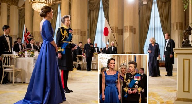 ROYAL DRAMA IN TOKYO! At the glittering Tokyo State Dinner, all eyes should have been on Queen Camilla… but instead, the spotlight was stolen by Princess Catherine and Princess Anne.  Catherine dazzled in a sapphire gown, radiating grace and elegance that reminded many of Diana. Anne stood strong and commanding at her side, the no-nonsense Princess Royal who has quietly become the monarchy’s backbone. Together, they lit up the room — winning over dignitaries, guests, and fans across the globe.  But where was Camilla? Reports confirm she was left out of the main event, sparking whispers of fury behind palace walls. Royal insiders say the Queen Consort was “deeply unsettled” watching Catherine and Anne bask in the world’s adoration while she stood in the shadows