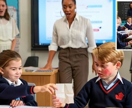 ROYAL HOMEWORK DRAMA ROCKS THE CLASSROOM! Move over, maths equations — Princess Charlotte just solved the formula for adorable sibling love! Palace whispers say that during a fractions lesson, Charlotte slipped a folded note across to her big brother Prince George. Teachers thought it was mischief… until George opened it and read the sweetest line ever: “You’re my favorite fraction of life.” Witnesses say the classroom erupted in giggles while teachers actually swooned — calling it “the most academically adorable act of sibling romance we’ve ever seen”