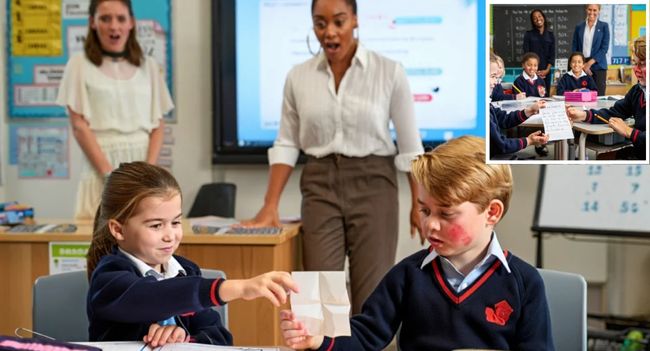 ROYAL HOMEWORK DRAMA ROCKS THE CLASSROOM! Move over, maths equations — Princess Charlotte just solved the formula for adorable sibling love! Palace whispers say that during a fractions lesson, Charlotte slipped a folded note across to her big brother Prince George. Teachers thought it was mischief… until George opened it and read the sweetest line ever: “You’re my favorite fraction of life.” Witnesses say the classroom erupted in giggles while teachers actually swooned — calling it “the most academically adorable act of sibling romance we’ve ever seen”