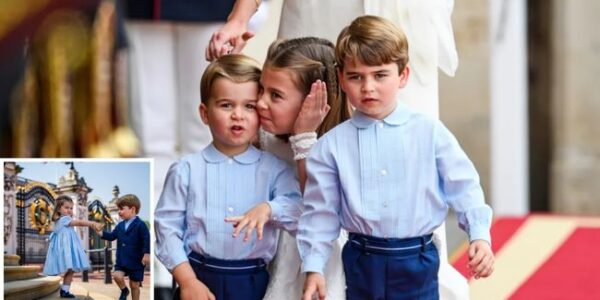 CAUGHT ON CAMERA! A royal moment so pure, it has fans everywhere melting! Princess Charlotte and Prince Louis shared the sweetest brother-sister exchange — and it’s taking the internet by storm. In the middle of all the royal formality, Charlotte leaned down with a tender word for her little brother, and Louis’ face lit up with the kind of smile only a sister’s love can bring. From her gentle hand on his shoulder to his beaming grin in return, it was a scene straight out of a fairytale — but it was real, raw, and heart-melting.  Fans are already calling Charlotte “the little leader” and saying she carries the same warmth as her late grandmother, Princess Diana. And Louis? He showed the softer, sweeter side of the playful prince we’ve all come to adore CAUGHT ON CAMERA! A royal moment so pure, it has fans everywhere melting! Princess Charlotte and Prince Louis shared the sweetest brother-sister exchange — and it’s taking the internet by storm. In the middle of all the royal formality, Charlotte leaned down with a tender word for her little brother, and Louis’ face lit up with the kind of smile only a sister’s love can bring. From her gentle hand on his shoulder to his beaming grin in return, it was a scene straight out of a fairytale — but it was real, raw, and heart-melting.  Fans are already calling Charlotte “the little leader” and saying she carries the same warmth as her late grandmother, Princess Diana. And Louis? He showed the softer, sweeter side of the playful prince we’ve all come to adore