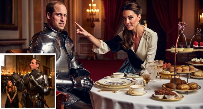 LOVE IN THE KNIGHTS CHOIR! Last night, dinner at the palace turned into a full-on fairytale. Royal guards CONFIRM that Prince William didn’t just walk into the room… he clanked in—dressed head-to-toe in shining knightly armor. He raised his visor, dropped to one knee, and declared for all to hear: “My beautiful Duchess, I fight dragons, chariots, and children for your love!” The room froze. Gasps. Goosebumps. Cameras flashing. And what did Kate do? With all the grace of a true queen-in-waiting, she gave a perfect curtsy… then casually asked for dessert