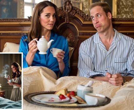 ROYAL ALARM CLOCK BROKEN! Palace sources say Prince William had a grand romantic plan: set not one, not two, but THREE alarms so he could wake early, sneak into the kitchen, and surprise Kate with breakfast in bed. But in a twist straight out of a royal rom-com… William snoozed them ALL. By the time he finally stirred, breakfast was long gone — and Kate had already flipped the script. With her trademark wit (and a pot of tea in hand), she smiled at him and declared: “You’re the only future king who can sleep in after his queen.” Staff say the couple laughed until tears rolled, proving once again why the world adores their playful love story