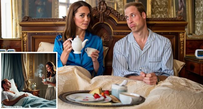 ROYAL ALARM CLOCK BROKEN! Palace sources say Prince William had a grand romantic plan: set not one, not two, but THREE alarms so he could wake early, sneak into the kitchen, and surprise Kate with breakfast in bed. But in a twist straight out of a royal rom-com… William snoozed them ALL. By the time he finally stirred, breakfast was long gone — and Kate had already flipped the script. With her trademark wit (and a pot of tea in hand), she smiled at him and declared: “You’re the only future king who can sleep in after his queen.” Staff say the couple laughed until tears rolled, proving once again why the world adores their playful love story
