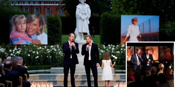 In the candlelit Sunken Garden of Kensington Palace, silence fell as Prince William whispered, “You were an angel in the shape of my mum.” On what would have been Princess Diana’s 64th birthday, the brothers gave the world not pomp or speeches, but raw grief — a duet of Supermarket Flowers, rewritten with memories too painful to forget. Behind them, images of Diana glowed: holding sick children, walking fearlessly through landmines, smiling with the compassion that defined her. When the final note faded, a little girl stepped forward and placed a single white rose at Diana’s statue. At that moment, the world stopped — and shared William and Harry’s tears In the candlelit Sunken Garden of Kensington Palace, silence fell as Prince William whispered, “You were an angel in the shape of my mum.” On what would have been Princess Diana’s 64th birthday, the brothers gave the world not pomp or speeches, but raw grief — a duet of Supermarket Flowers, rewritten with memories too painful to forget. Behind them, images of Diana glowed: holding sick children, walking fearlessly through landmines, smiling with the compassion that defined her. When the final note faded, a little girl stepped forward and placed a single white rose at Diana’s statue. At that moment, the world stopped — and shared William and Harry’s tears