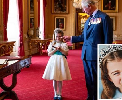 In a jaw-dropping twist that has left Britain buzzing, King Charles has reportedly gifted young Princess Charlotte her very own tiara AND a brand-new royal title! This dazzling move has broken centuries of tradition and sent shockwaves rippling through the monarchy.  Royal insiders claim this bold gesture is not just a sparkling gift — it’s a powerful signal meant to cement Charlotte’s role in the future of the Crown. At just 8 years old, the confident and charming Princess has already won hearts worldwide, and now, she may be stepping into history as the face of a bold, modern royal era.  “This changes everything,” one royal expert declared — and they might be right. With Charlotte rising to the forefront, questions swirl: is King Charles setting the stage for a new generation of royals to take center stage? Or is this move too daring for tradition to withstand?