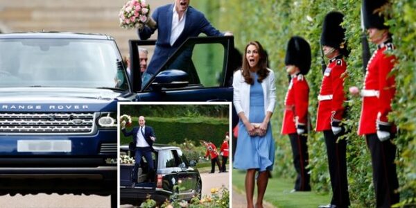 ROYAL HIGH-SPEED LOVE CHASE! When you think of the British royals, you imagine elegance, tradition, and calm… but yesterday, palace insiders witnessed something STRAIGHT out of a romance-action movie. Prince William was reportedly seen tearing through the palace gardens in the royal Range Rover — all because he couldn’t let Kate leave for tea without him! Witnesses claim he jumped out, bouquet in hand, dramatically declaring: “There’s no Earl Grey tea that can replace my Queen!”  The aftermath? Guards doubled over in laughter, palace staff still picking roses out of the hedges, and fans across the globe calling it the most romantic car chase of all time ROYAL HIGH-SPEED LOVE CHASE! When you think of the British royals, you imagine elegance, tradition, and calm… but yesterday, palace insiders witnessed something STRAIGHT out of a romance-action movie. Prince William was reportedly seen tearing through the palace gardens in the royal Range Rover — all because he couldn’t let Kate leave for tea without him! Witnesses claim he jumped out, bouquet in hand, dramatically declaring: “There’s no Earl Grey tea that can replace my Queen!”  The aftermath? Guards doubled over in laughter, palace staff still picking roses out of the hedges, and fans across the globe calling it the most romantic car chase of all time