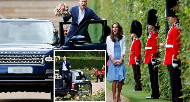 ROYAL HIGH-SPEED LOVE CHASE! When you think of the British royals, you imagine elegance, tradition, and calm… but yesterday, palace insiders witnessed something STRAIGHT out of a romance-action movie. Prince William was reportedly seen tearing through the palace gardens in the royal Range Rover — all because he couldn’t let Kate leave for tea without him! Witnesses claim he jumped out, bouquet in hand, dramatically declaring: “There’s no Earl Grey tea that can replace my Queen!”  The aftermath? Guards doubled over in laughter, palace staff still picking roses out of the hedges, and fans across the globe calling it the most romantic car chase of all time