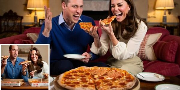 Royal Pizza Night—when crowns meet crusts! Forget silver platters and palace banquets—this time, the Prince and Princess of Wales proved they’re just like the rest of us. Instead of a fancy dinner, the royal couple reportedly ordered pizza night in! And what happened next is melting hearts everywhere…  As the box grew emptier and emptier, Kate cheekily reached for the last slice. William, spotting her move, laughed and protested: “That’s mine!” Kate, with that trademark sparkle in her eye, winked and fired back: “It’s too heavy to wear a crown… and you’re sharing the crust.” The room filled with laughter, and the couple ended up sharing the slice—proving that sometimes love isn’t found in royal ballrooms, but in the simple joy of stolen bites and playful banter Royal Pizza Night—when crowns meet crusts! Forget silver platters and palace banquets—this time, the Prince and Princess of Wales proved they’re just like the rest of us. Instead of a fancy dinner, the royal couple reportedly ordered pizza night in! And what happened next is melting hearts everywhere…  As the box grew emptier and emptier, Kate cheekily reached for the last slice. William, spotting her move, laughed and protested: “That’s mine!” Kate, with that trademark sparkle in her eye, winked and fired back: “It’s too heavy to wear a crown… and you’re sharing the crust.” The room filled with laughter, and the couple ended up sharing the slice—proving that sometimes love isn’t found in royal ballrooms, but in the simple joy of stolen bites and playful banter