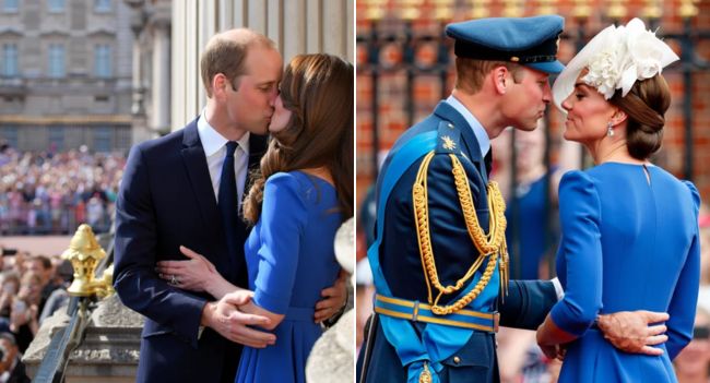 A Royal Kiss Straight Out of Hollywood! The crowd fell silent… and then gasped! On the palace balcony, Prince William turned a routine royal wave into what looked like the grand finale of a blockbuster movie. With cameras flashing, he pulled Kate close and gave her a kiss so dramatic, so passionate, it could have been scripted for the big screen. Insiders claim Kate, ever composed, whispered: “Careful, Will, the whole world is watching!” But William’s reply? Pure movie magic: “Let them see true love in 4K”