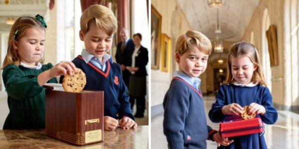Royal Snack Heist ALERT! Hold onto your crowns, royal fans… because Princess Charlotte has officially stolen the spotlight (and a cookie!) in the sweetest sibling scandal ever! Sources reveal that little Charlotte couldn’t resist sneaking an extra cookie into Prince George’s lunchbox—yes, the future king got a secret treat from his sister! George, suspicious but secretly thrilled, whispered: “You’re the best sister ever.” Charlotte’s tiny giggles reportedly echoed through the palace halls as staff and nannies watched the adorable exchange, calling it “the cutest sibling romance of the decade.” Imagine the future Queen mastering sneaky charm AND diplomacy before her seventh birthday! Royal Snack Heist ALERT! Hold onto your crowns, royal fans… because Princess Charlotte has officially stolen the spotlight (and a cookie!) in the sweetest sibling scandal ever! Sources reveal that little Charlotte couldn’t resist sneaking an extra cookie into Prince George’s lunchbox—yes, the future king got a secret treat from his sister! George, suspicious but secretly thrilled, whispered: “You’re the best sister ever.” Charlotte’s tiny giggles reportedly echoed through the palace halls as staff and nannies watched the adorable exchange, calling it “the cutest sibling romance of the decade.” Imagine the future Queen mastering sneaky charm AND diplomacy before her seventh birthday!