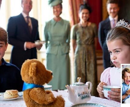 Royal Tea Just Got Sweeter!  At a palace tea party full of scones, giggles, and royal charm, Princess Charlotte may have just stolen every heart in the room — and the internet’s too! Mid-sip, she leaned over to her beloved teddy bear and whispered the words: “I think you’re my forever prince.” Prince George nearly choked on his scone from laughing (siblings, right?), while courtiers called it “a heartwarming mix of innocence and royal romance.” Forget royal engagements — this is the cutest love story of the year! From George’s priceless reaction to Charlotte’s sweet devotion, the palace tea turned into a fairytale moment no one saw coming