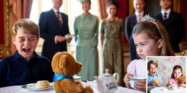 Royal Tea Just Got Sweeter!  At a palace tea party full of scones, giggles, and royal charm, Princess Charlotte may have just stolen every heart in the room — and the internet’s too! Mid-sip, she leaned over to her beloved teddy bear and whispered the words: “I think you’re my forever prince.” Prince George nearly choked on his scone from laughing (siblings, right?), while courtiers called it “a heartwarming mix of innocence and royal romance.” Forget royal engagements — this is the cutest love story of the year! From George’s priceless reaction to Charlotte’s sweet devotion, the palace tea turned into a fairytale moment no one saw coming