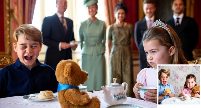 Royal Tea Just Got Sweeter!  At a palace tea party full of scones, giggles, and royal charm, Princess Charlotte may have just stolen every heart in the room — and the internet’s too! Mid-sip, she leaned over to her beloved teddy bear and whispered the words: “I think you’re my forever prince.” Prince George nearly choked on his scone from laughing (siblings, right?), while courtiers called it “a heartwarming mix of innocence and royal romance.” Forget royal engagements — this is the cutest love story of the year! From George’s priceless reaction to Charlotte’s sweet devotion, the palace tea turned into a fairytale moment no one saw coming