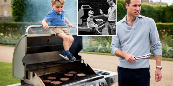 The royal spotlight shifted at the family cookout — and it wasn’t King Charles or William stealing the show. It was Prince George! Guests say the young prince insisted on taking over the grill, flipping burgers with such flair that even seasoned chefs were impressed. With a spatula in hand and a cheeky grin, he plated each one like a pro. William laughed and surrendered, declaring: “He’s the true King of the Cookout”