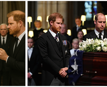 Prince William and Prince Harry met at the funeral of the Duchess of Kent. On the day the British Royal Family lost an extremely important piece to the rise of England, the conflict between the two princes broke out extremely tensely on this sad day. The competition never ended, the “bullet-shaped” eyes looking at each other made the whole audience cold. A small action of Prince William accidentally touched Prince Harry, causing him to lose control of his anger and act extremely rudely at this sad funeral. Immediately, Prince William said a 9-word sentence that shocked the whole room, Harry was speechless.