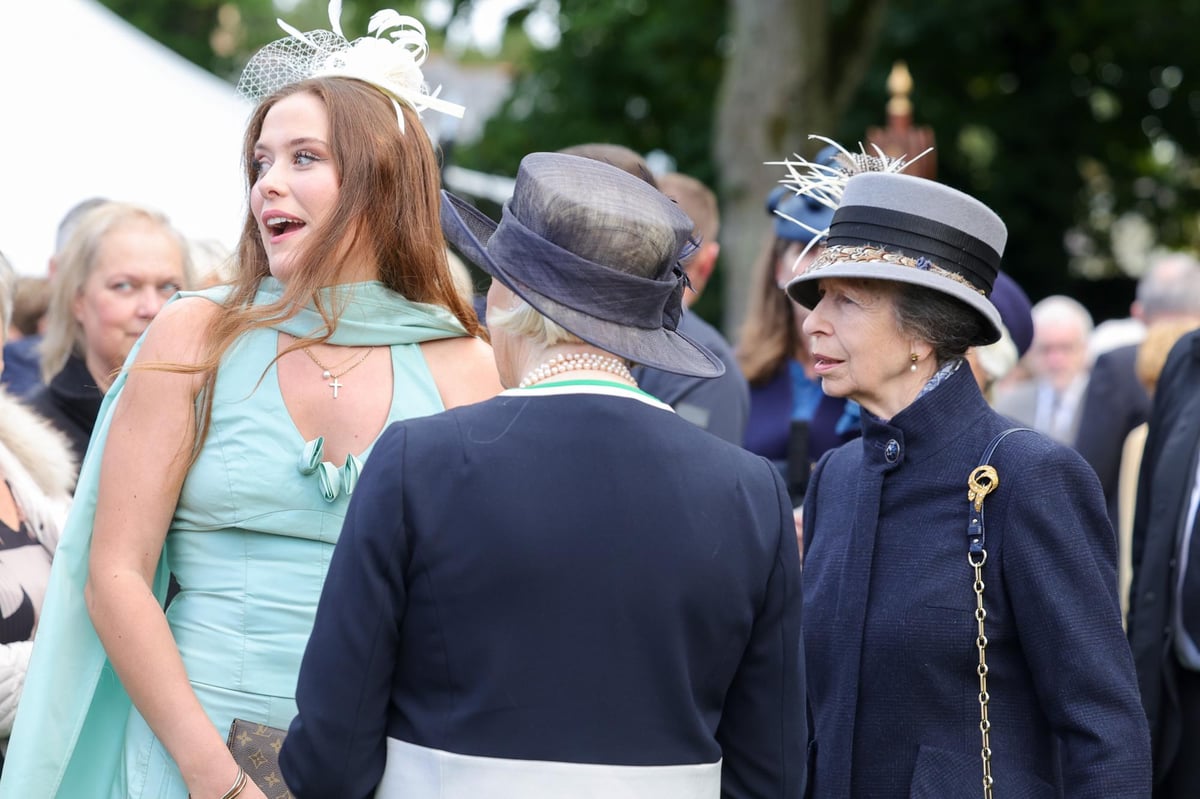 Princess Royal pictures: Hundreds of people greet Anne during garden party  at Hillsborough Castle after 106-year-old veteran presented with BEM