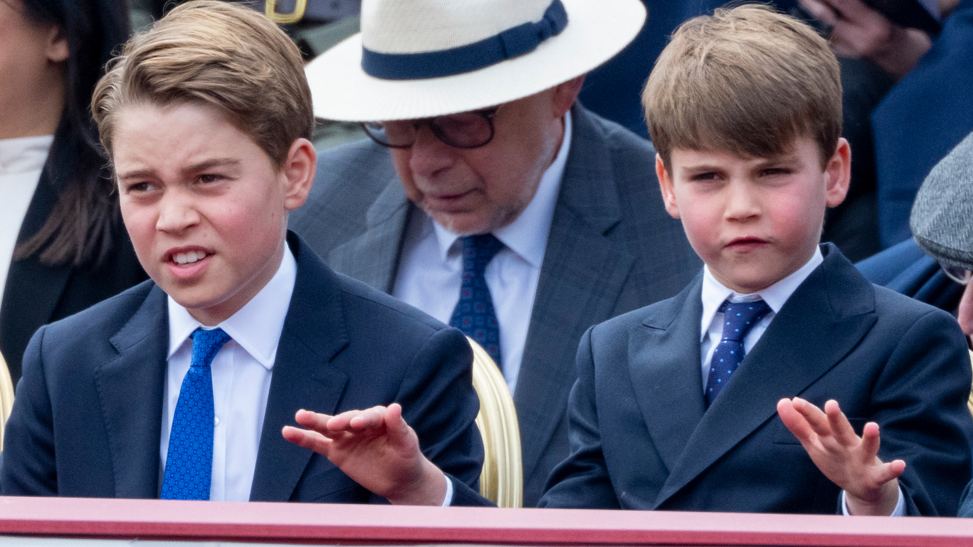 Prince Louis Hilariously Imitates Big Brother Prince George's Pre-Teen Hair  Flip at VE Day Parade | Marie Claire