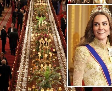 CHAOS IN PALACE! Camilla “FURIOUS” After Seeing Catherine DAZZLES In Diana’s Iconic £4 Million Tiara And Queen’s Diamond Earrings at State Banquet