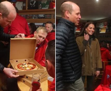 Prince William Heir to the Throne by Day: His Secret Midnight Escapes  at Night, I’m a Pizza Lover.  According to Guards, Prince William Occasionally Slips Out in a Sweatshirt, Looking Like a Regular Londoner, With Just One Goal in Mind: A Hot, Delicious Pizza Slice.  What’s the Best Part?