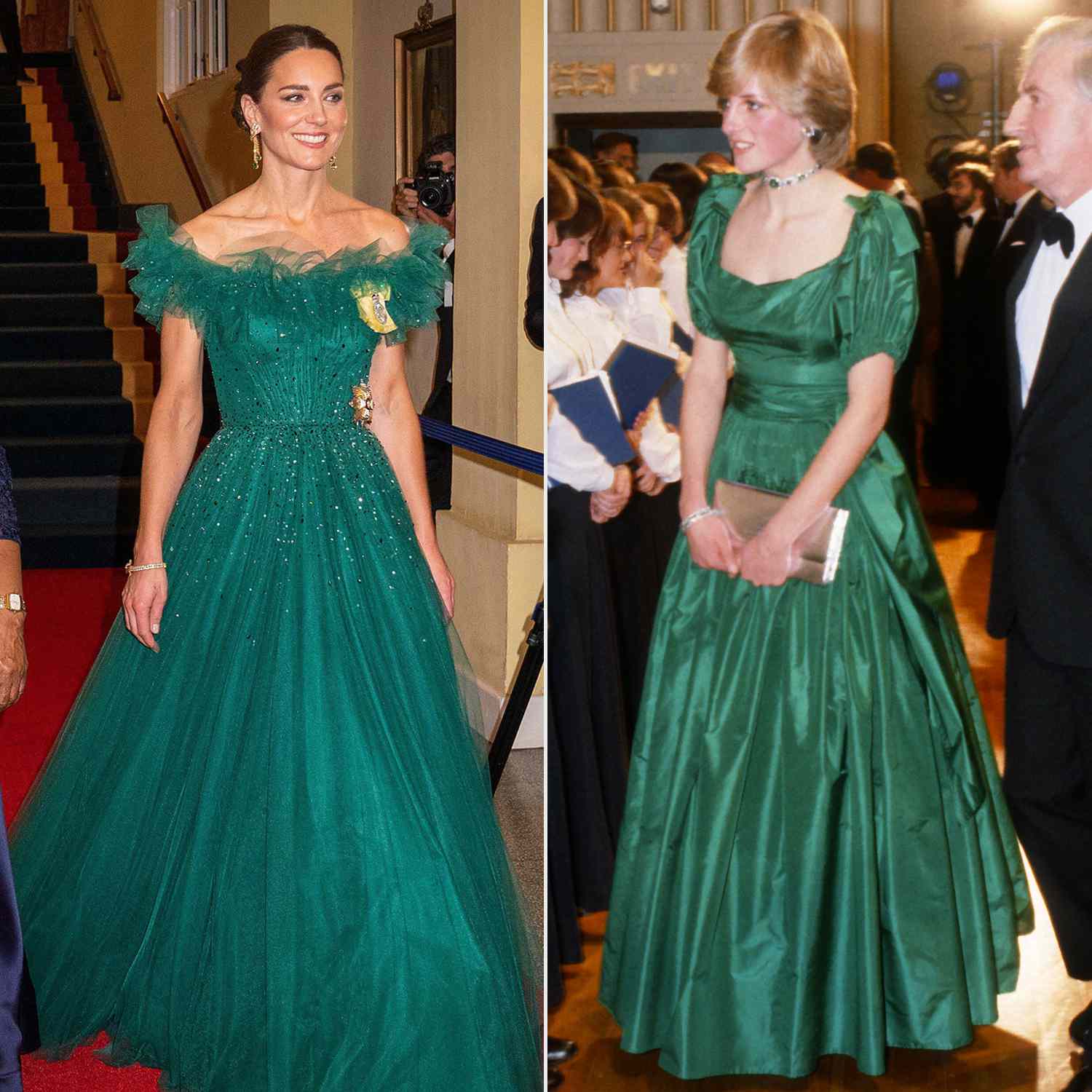 Kate Middleton Honors Princess Diana with Green Gown
