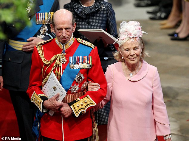The Duke and Duchess of Kent at the Cambridges' wedding at Westminster Abbey in 2011