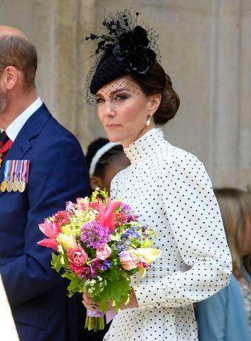 Getty Images Kate Middleton at Westminster Abbey on the 80th Anniversary of VE Day in 2025.