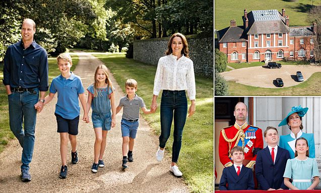 Kate and William's fresh start: Prince and Princess of Wales to move family  to new eight-bedroom 'forever home' in Windsor after Kate's cancer battle |  Daily Mail Online