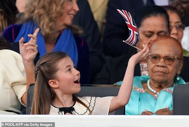 For a young princess who was definitely up past her bedtime, royal protocol was likely the last thing on her mind