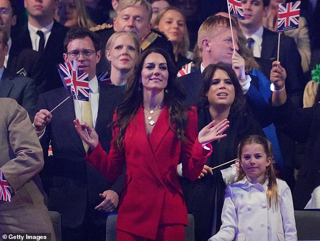 The concert came during a busy weekend for the little royals, who played a starring role in the Coronation to watch their grandfather being crowned King