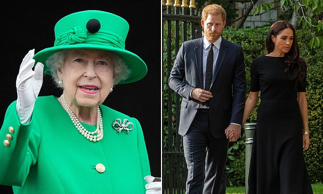 I'd like to see my Platinum Jubilee. Can you keep me alive for that?'  Inside late Queen's cancer battle, as PAUL BURRELL describes her final days,  what happened when Harry arrived after