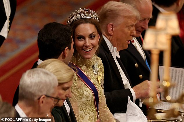 Experts praised Kate's beauty look, describing her make-up as 'flawless' and her hair as 'modern and effortless
