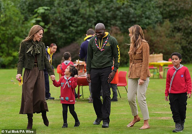 The Princess of Wales and The First Lady spend time with the Squirrels at Frogmore Gardens