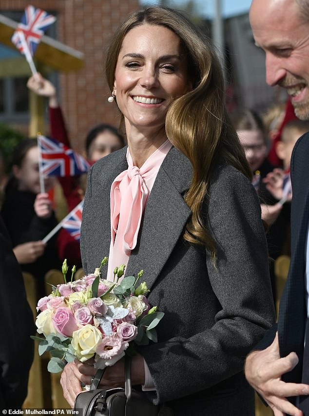The Princess of Wales during a visit to Farnborough Road Infant and Junior School