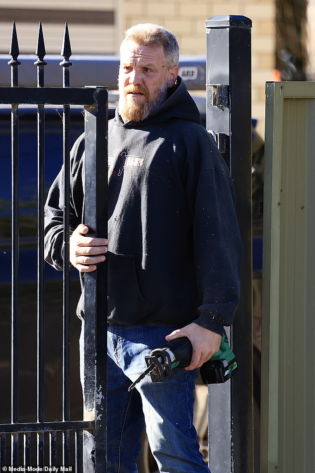 Joshua Lamont, the father of missing four-year-old August 'Gus' Lamont, has been seen publicly for the first time after the toddler disappeared in the South Australian outback