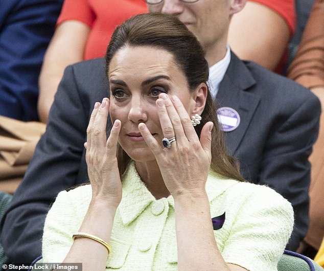 Public displays of emotion are also not an unfamiliar concept to Kate, Princess of Wales, who in 2023 was captured becoming incredibly tearful while watching Tunisia's Jabeur take on the Czech Republic's Markéta Vondrousova for the Venus Rosewater Dish at Wimbledon