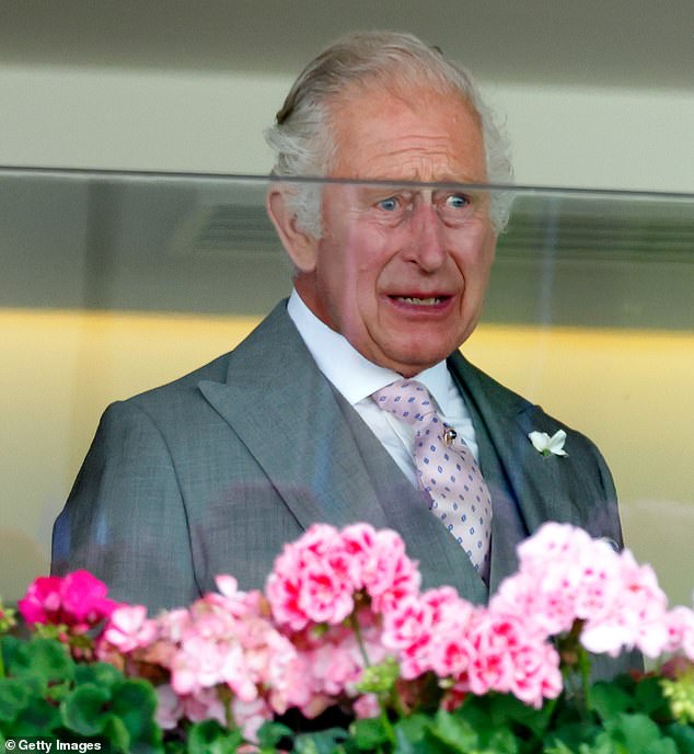 Like father, like son - King Charles appeared visibly emotional when watching from the Royal Box after his horse, named 'Desert Hero', bred by the late Queen, won the King George V Stakes at the Royal Ascot in 2023