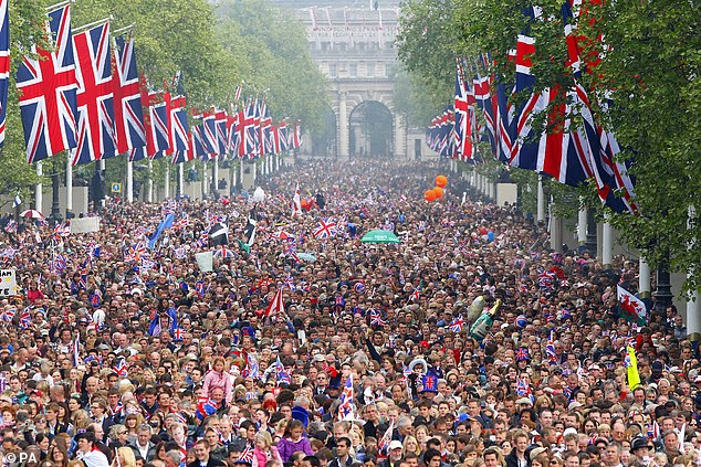 At the time, Westminster City Council said the Royal Wedding was the capital's largest ever event. Paul Reid, head of operations, said he estimated nearly a million people were on the streets of London