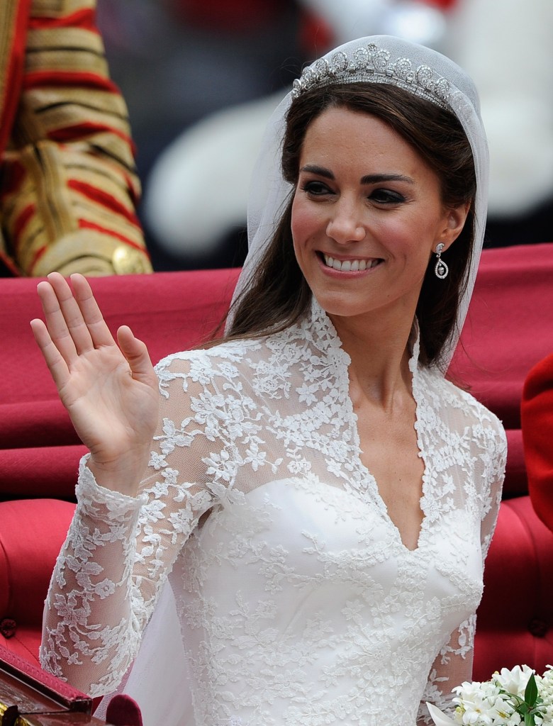 Kate Middleton on her wedding day