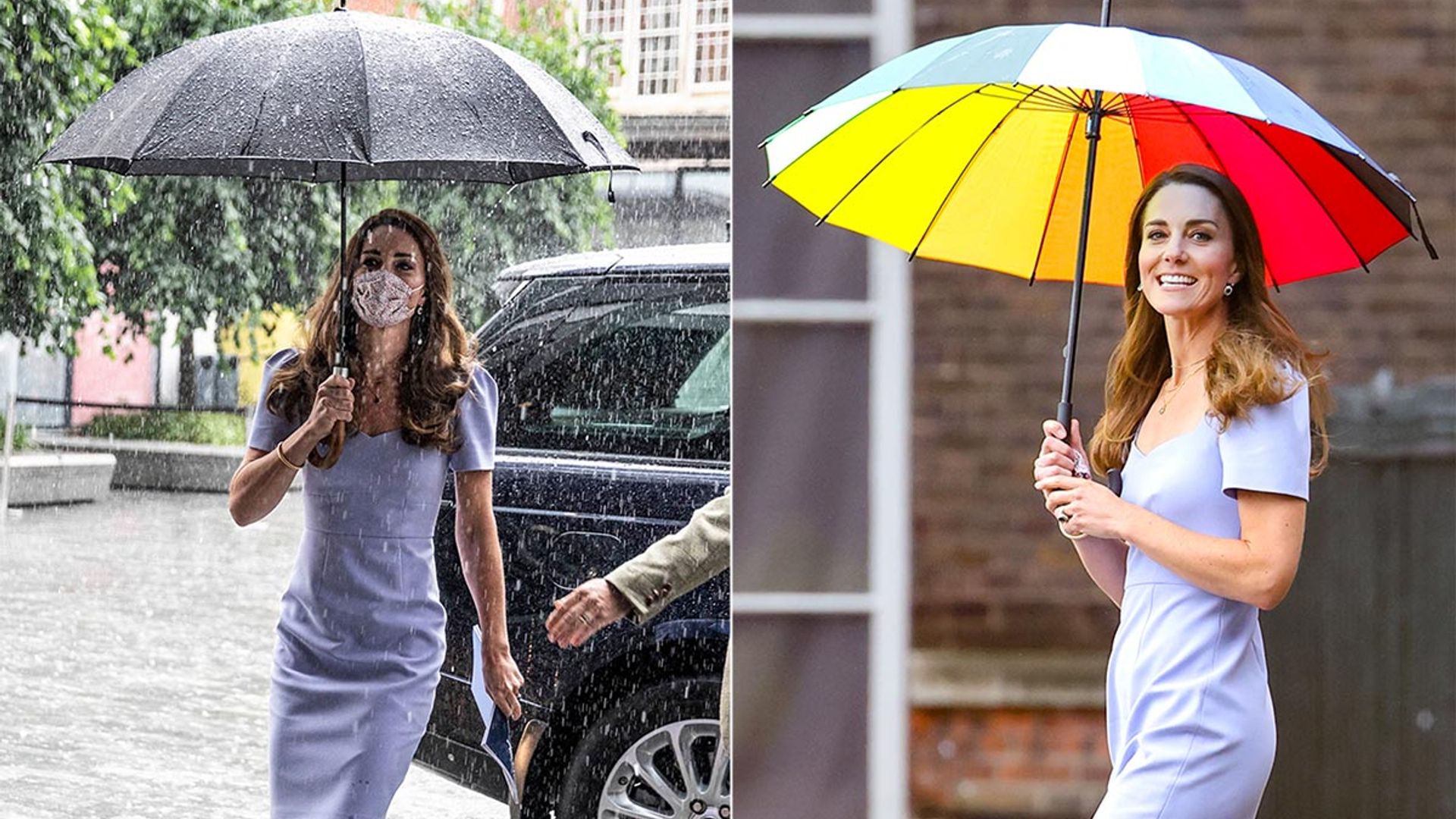 Kate Middleton braves the rain in London to meet parents as she launches  children's centre – live updates | HELLO!