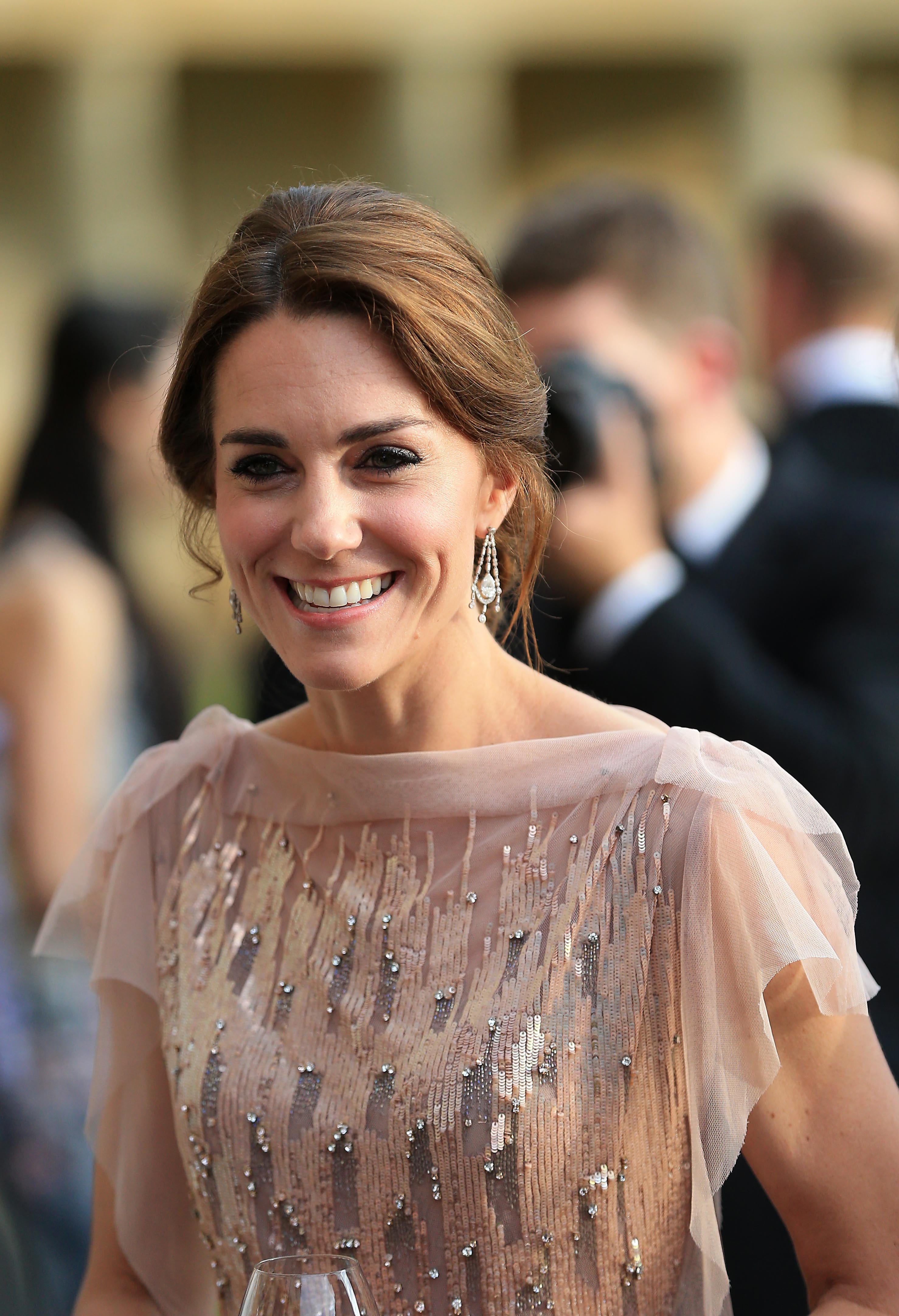 Kate Middleton Pink Jenny Packham Dress Unmatched - Knit Pink Dress