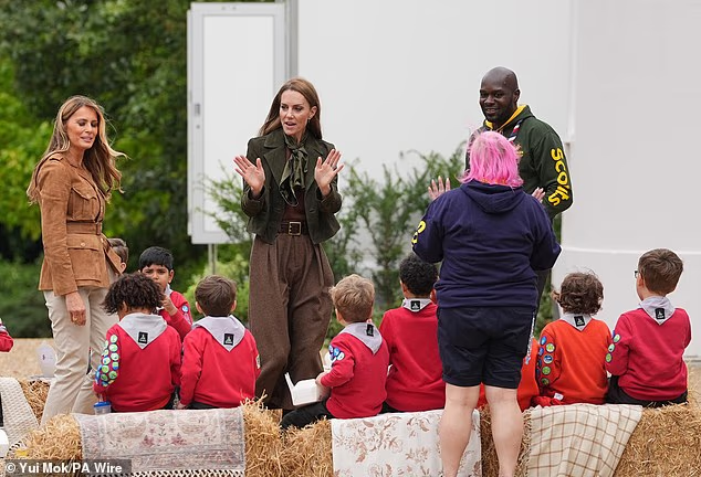 The Squirrel Scouts were taking part in nature activities on the Windsor Castle estate to earn their Go Wild badges