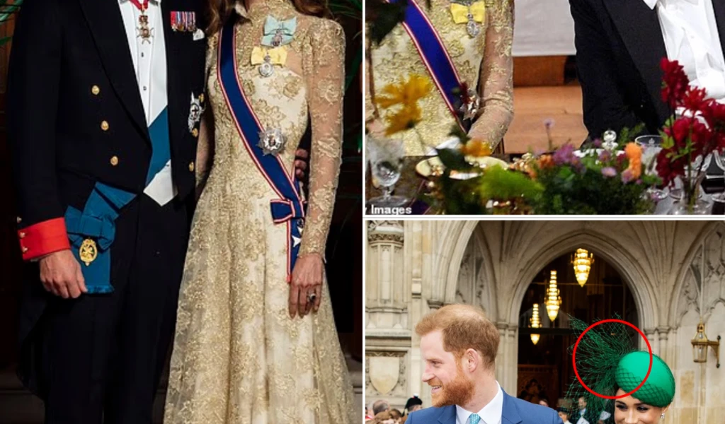“ROYAL SHOWDOWN! Kate Outshines Everyone In Golden Lace & Diana’s Iconic Tiara 👑✨ While Meghan’s Name Suddenly Surfaces In Palace Whispers “ROYAL SHOWDOWN! Kate Outshines Everyone In Golden Lace & Diana’s Iconic Tiara 👑✨ While Meghan’s Name Suddenly Surfaces In Palace Whispers