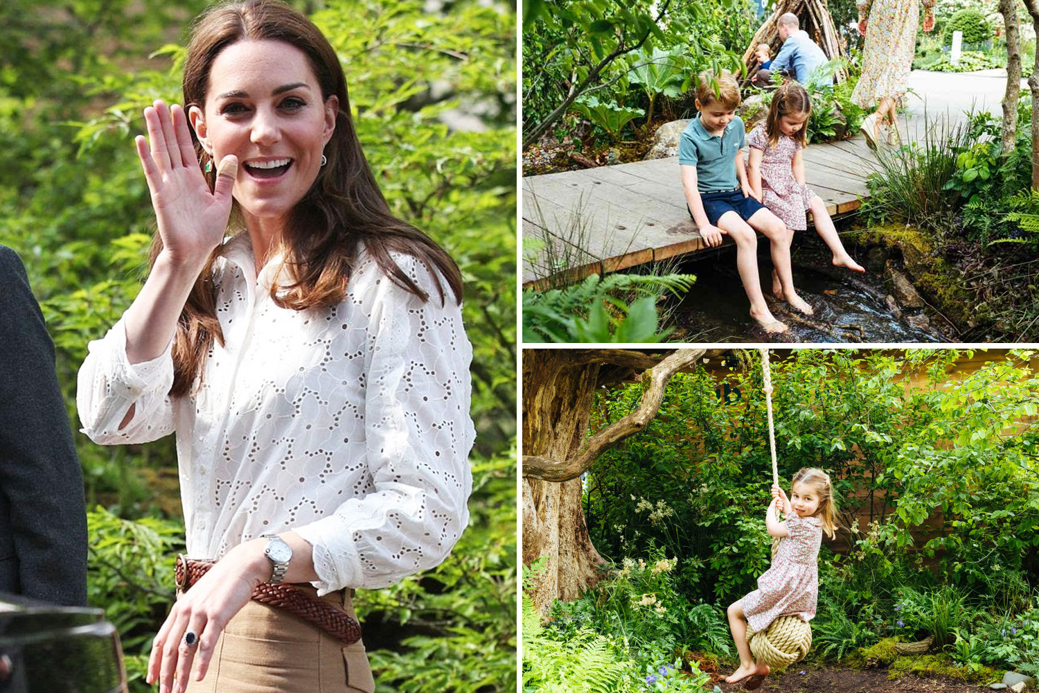 Prince George and Princess Charlotte snuck back into Chelsea Flower Show  for a secret 7am visit to 'help water Kate Middleton's garden' | The Sun