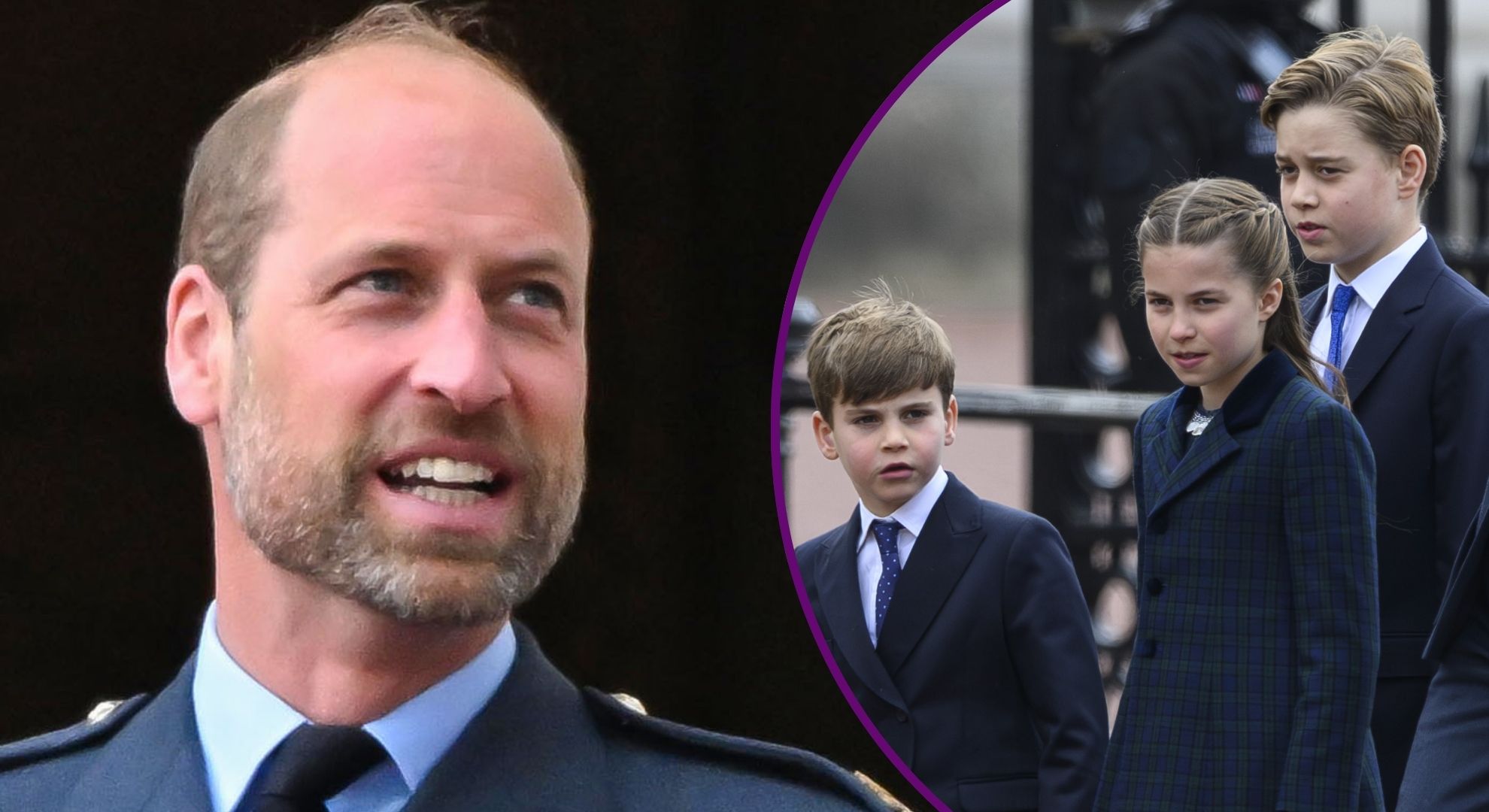 Prince William playing 'secret game' with his children on palace balcony is  relatable