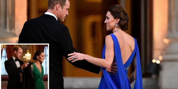 Royal watchers, take note! After the grandeur of the state banquet, all eyes were on Prince William and Princess Kate — not just for their elegance, but for a rare and tender display of affection that had everyone talking. Known for their poise and professionalism, the Prince and Princess of Wales let their guard down for just a moment, sharing a quiet exchange of warmth that spoke louder than words.  It was a glimpse behind the royal protocol — a reminder that beyond the crowns, titles, and duties, they are a husband and wife deeply connected. This small gesture of closeness revealed the love and partnership that has carried them through years of public life and countless responsibilities. In a world where the royals are often admired for their duty and restraint, it’s these fleeting, genuine moments that touch our hearts most. It’s proof that fairy-tale romance still exists, even under the brightest of spotlights