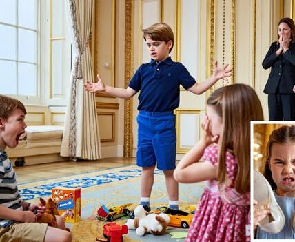 Prince Louis’ Matchmaking Mayhem: Chaos at Kensington Palace! In a hilarious royal twist, Prince Louis decided to play Cupid by introducing his kindergarten buddy to Princess Charlotte, calling him “my future king.” But things took a turn when Charlotte swiftly shut down the idea with a classic response: “He drooled on my shoes, so no.” The royal drama has left us all laughing, and it’s clear that Louis’ matchmaking skills need a little work. Looks like Charlotte’s standards are HIGH, and drool is definitely not part of the package!